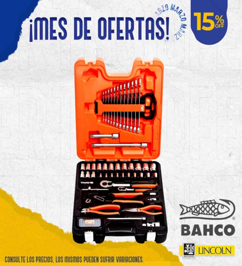 JUEGO TUBO 1/4  1/2  BAHCO 81 PIEZAS